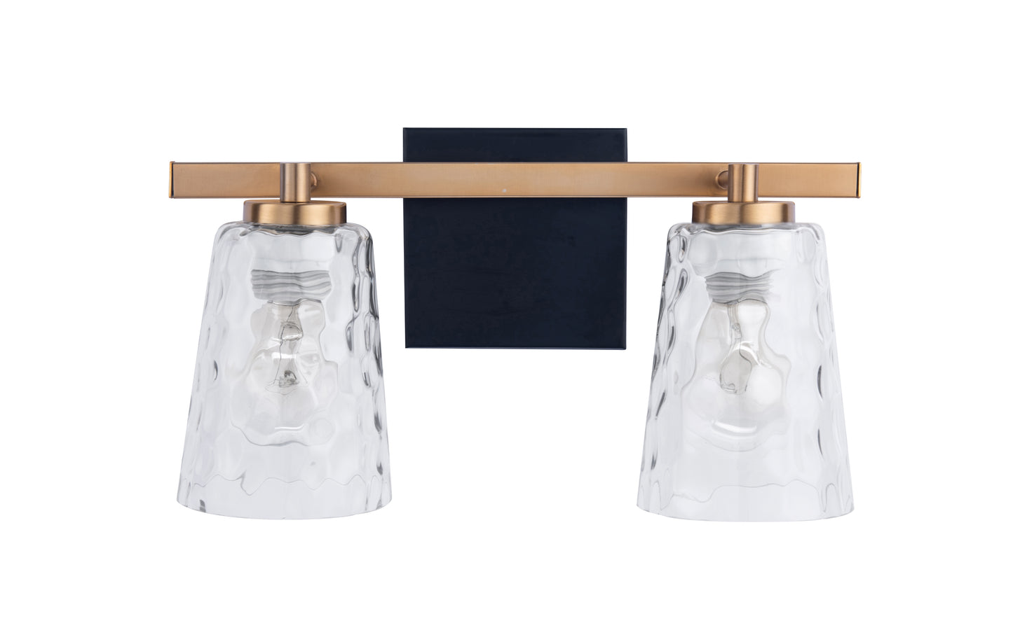 Radiance Modern 2-Light Gold Vanity Light