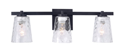 Radiance Modern 3-Light Black Vanity Light