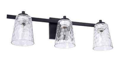 Radiance Modern 3-Light Black Vanity Light