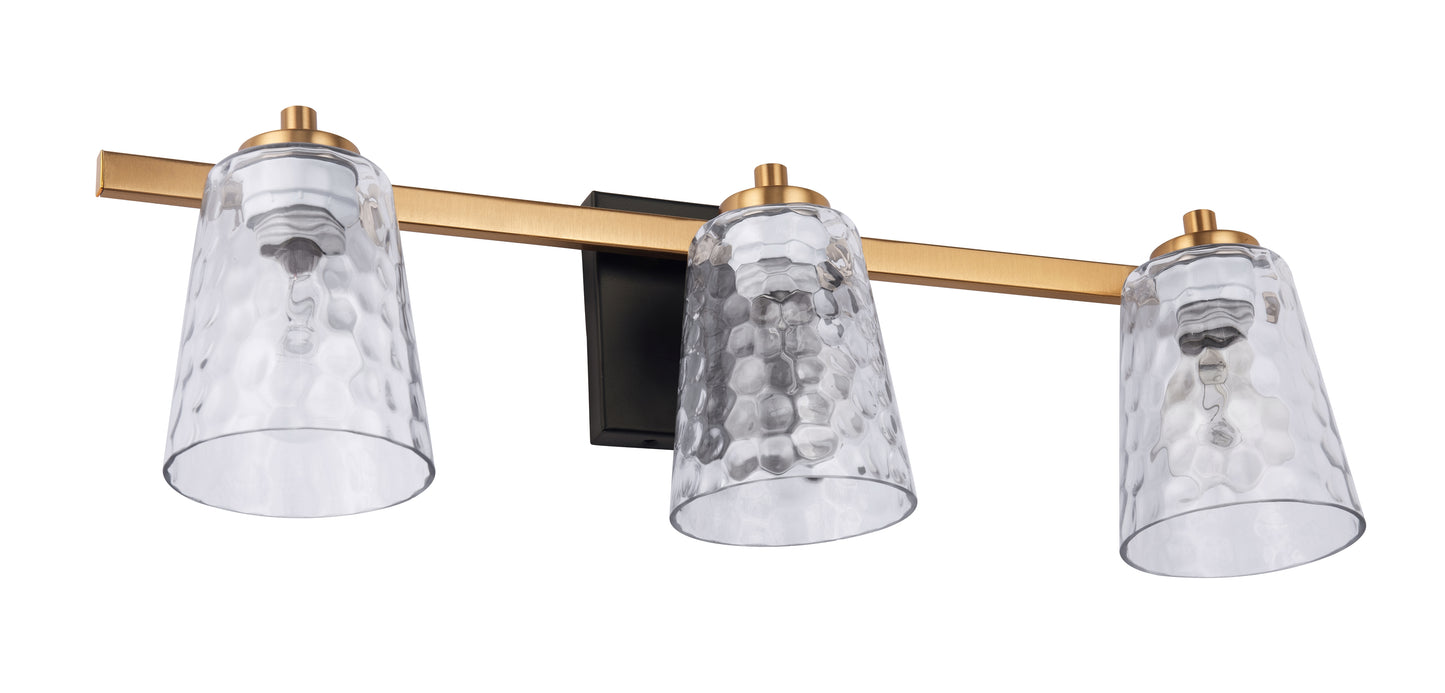 Radiance Modern 3-Light Gold Vanity Light