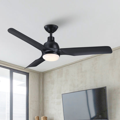 Royal Gust Modern 52" Black Indoor Integrated LED Ceiling Fan