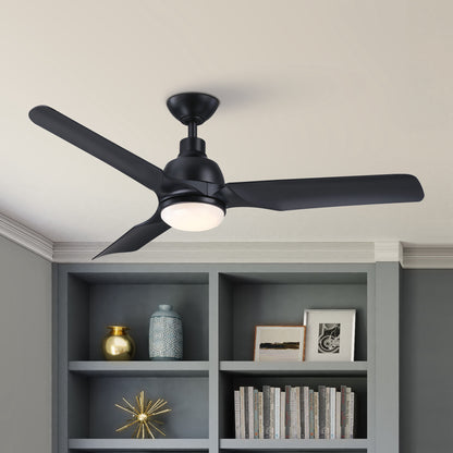 Royal Gust Modern 52" Black Indoor Integrated LED Ceiling Fan