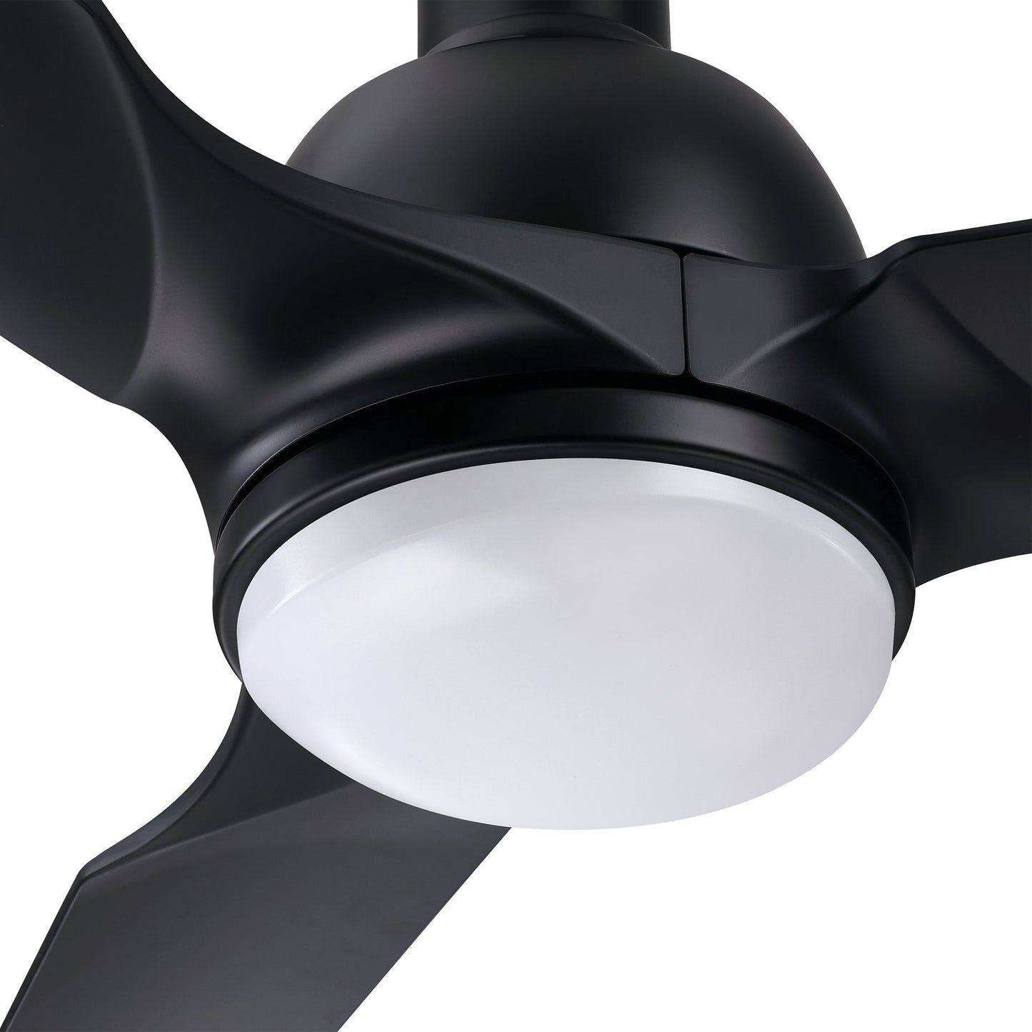 Royal Gust Modern 52" Black Indoor Integrated LED Ceiling Fan