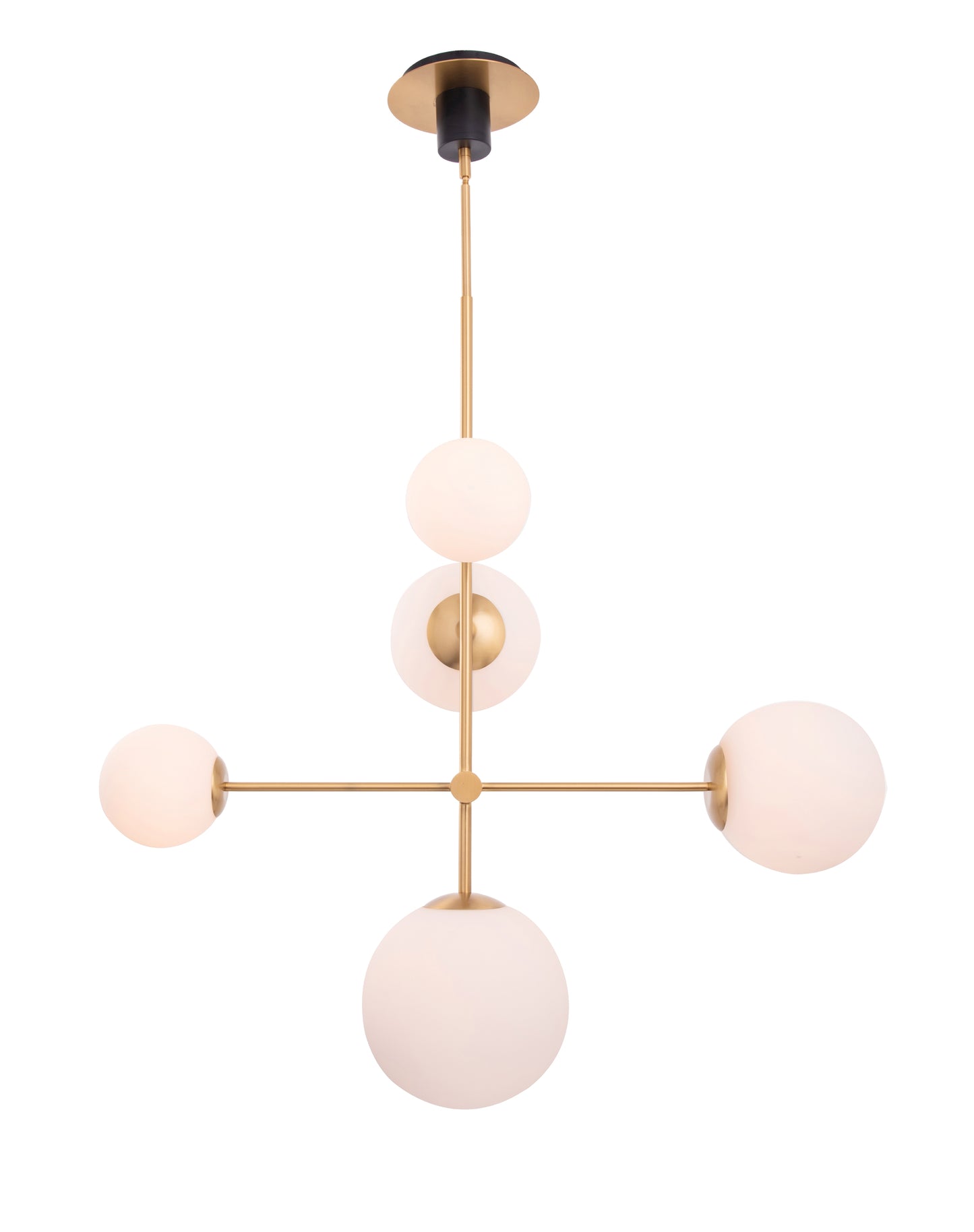 Spark Modern Gold 5 Light Chandelier