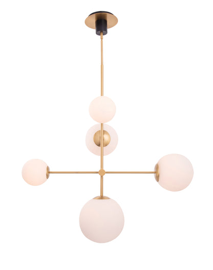 Spark Modern Gold 5 Light Chandelier