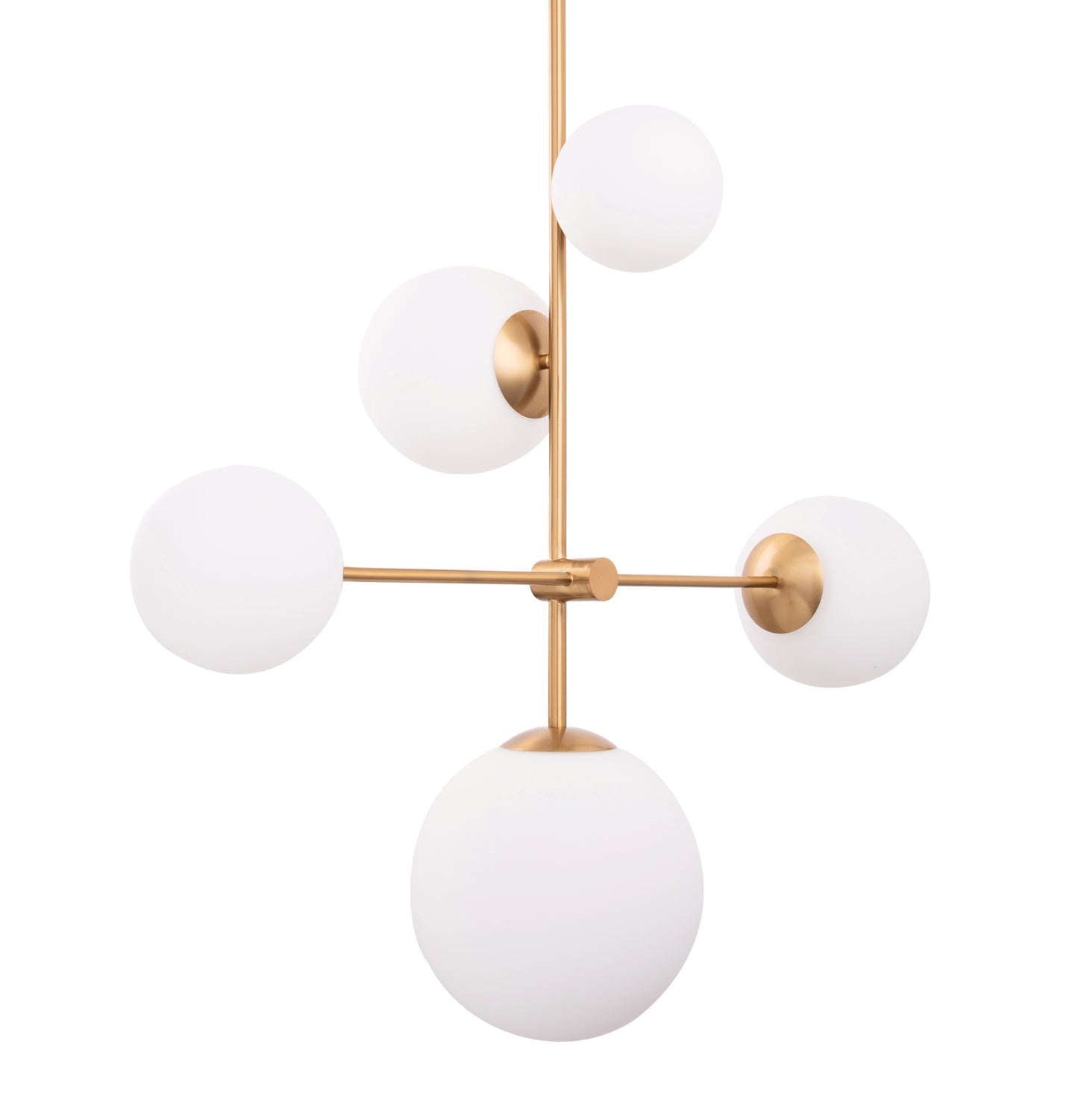 Spark Modern Gold 5 Light Chandelier