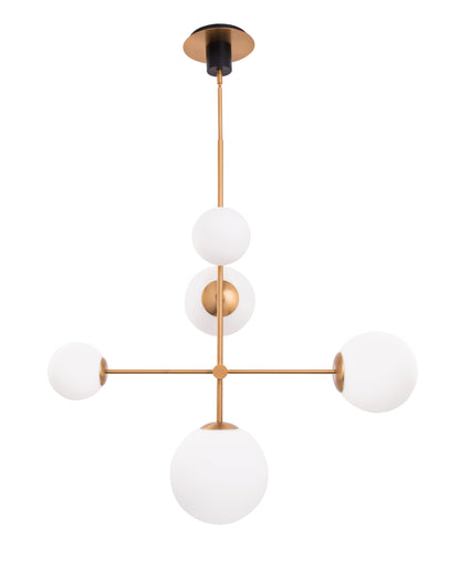 Spark Modern Gold 5 Light Chandelier