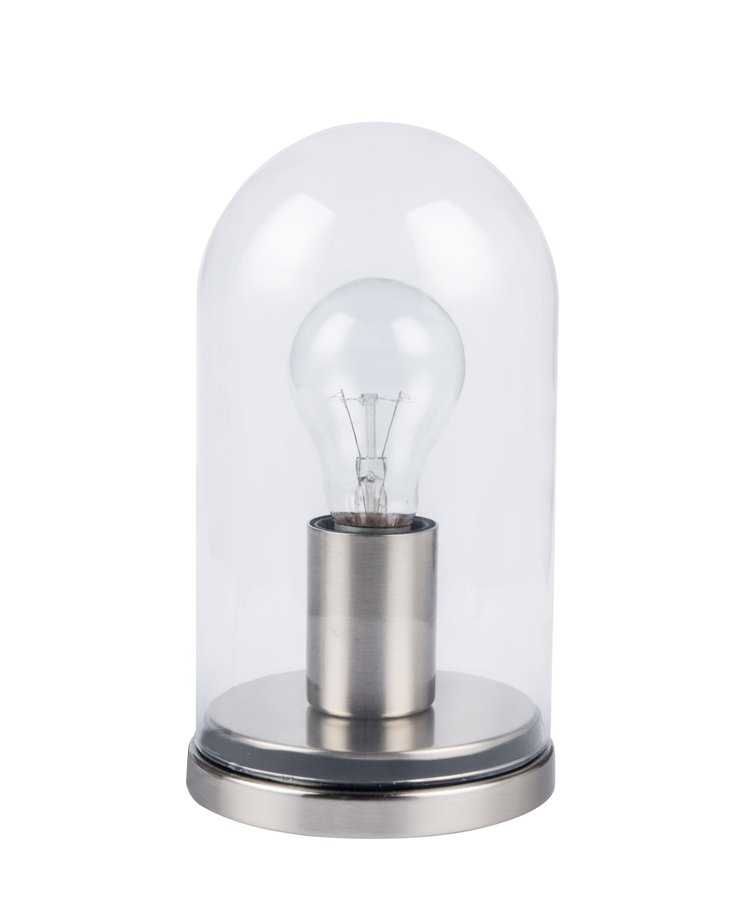 Atlas Modern Nickel 1-light Metal & Glass Table Lamp