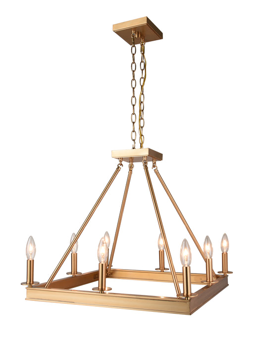 Axis Traditional 8-Light Gold Chandelier