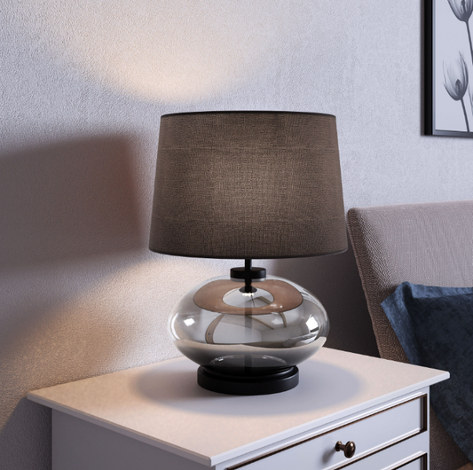 Megan Modern Luxe 1-light Handblown Glass Table Lamp