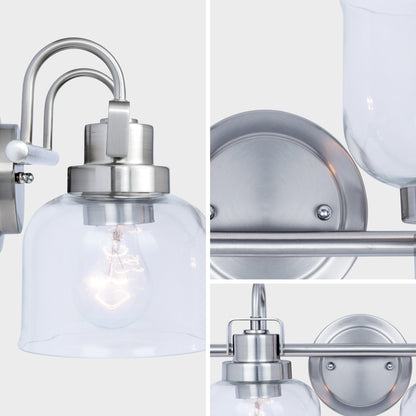 Brighton 2-Light Chrome Dimmable Bathroom Vanity Light