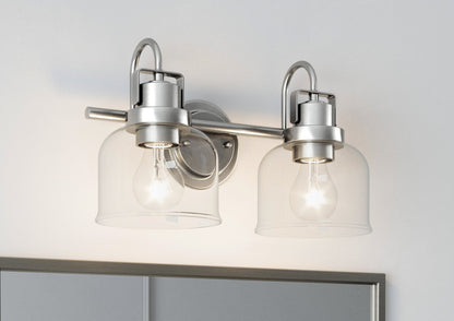 Brighton 2-Light Chrome Dimmable Bathroom Vanity Light