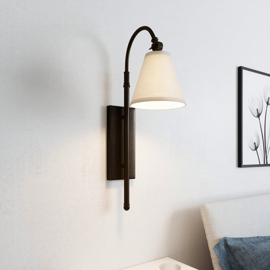 Danica 1-Light Bronze Dimmable Wall Sconce