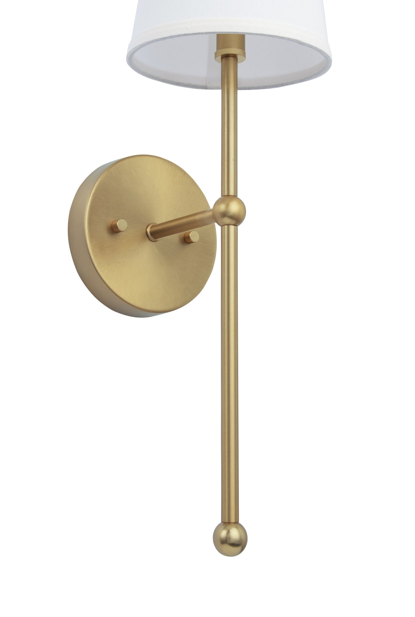 Finley 1-Light Satin Gold Dimmable Bathroom Wall Sconce