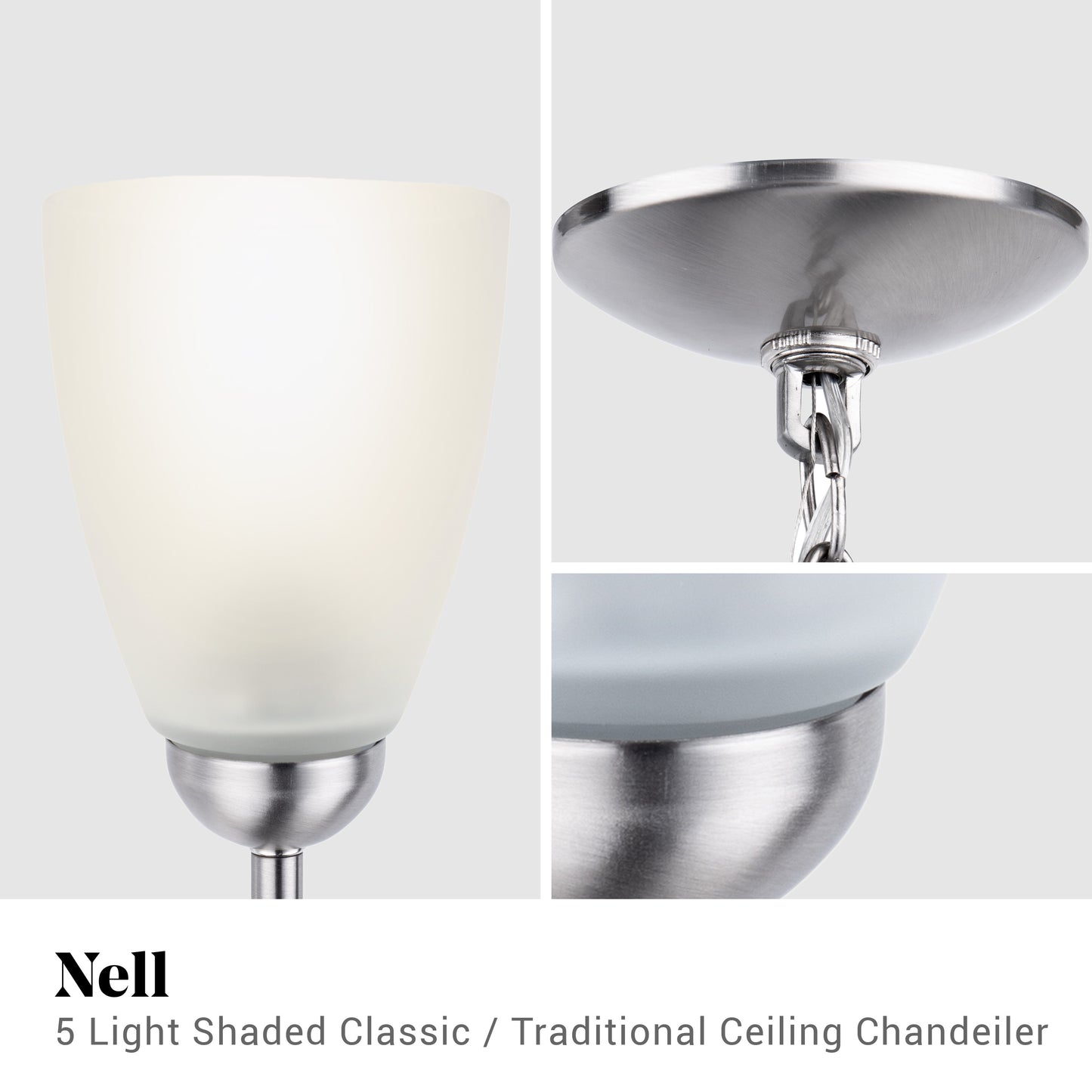 Nell 5-Light Shaded Classic/ Traditional Ceiling Chandeiler