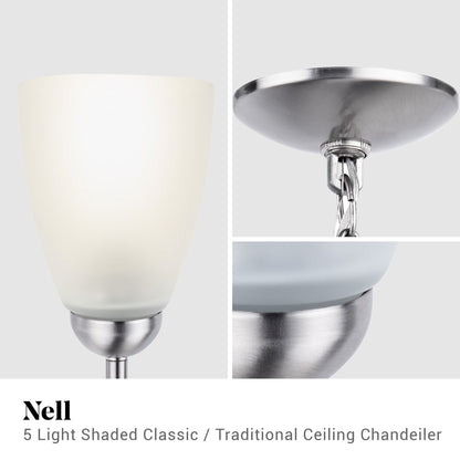 Nell 5-Light Shaded Classic/ Traditional Ceiling Chandeiler