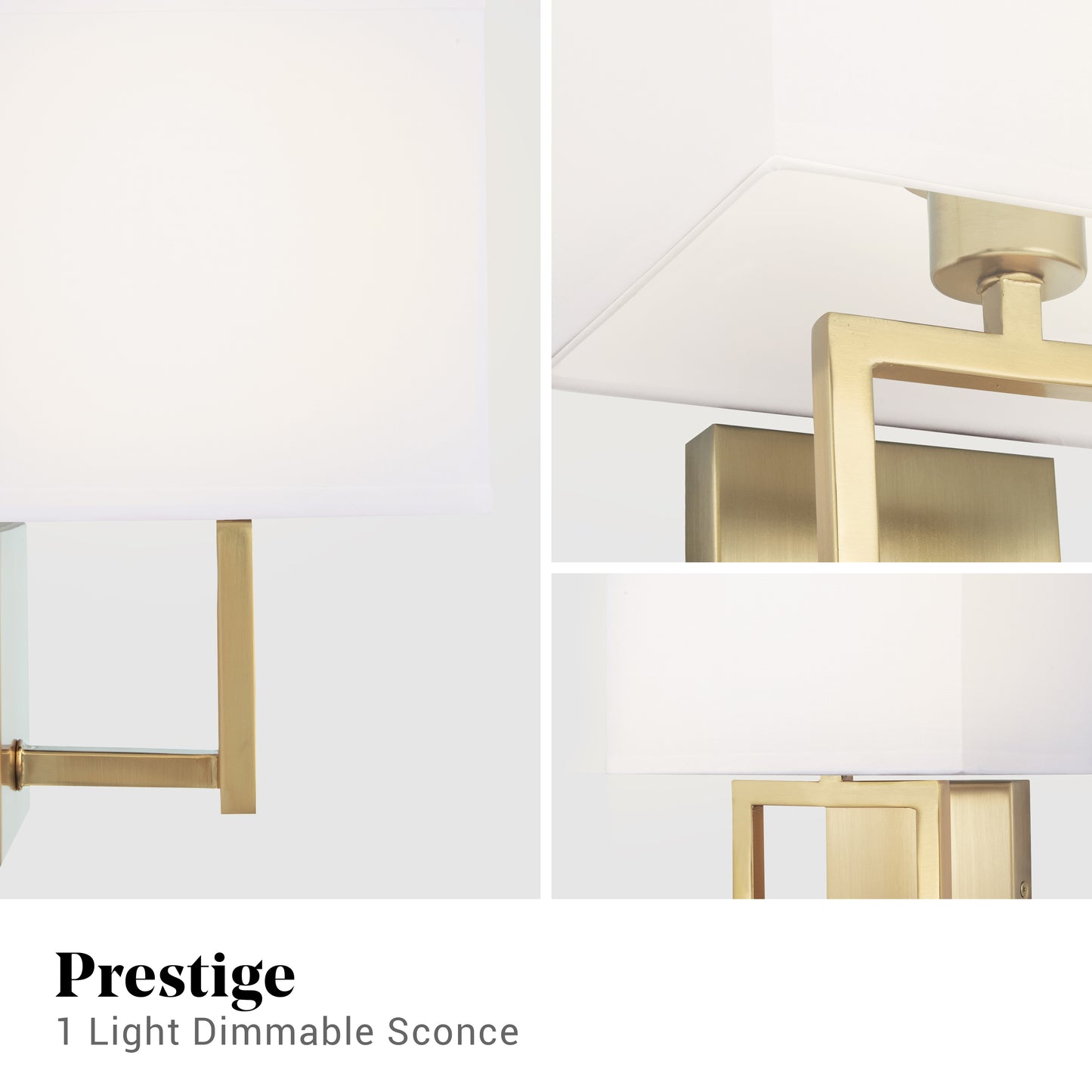 Pressley 1-Light Gold Dimmable Wall Sconce