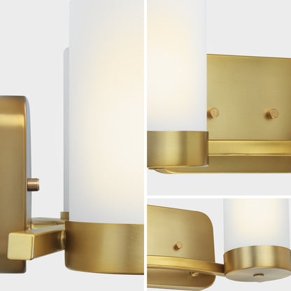 Revis 2-Light Gold Dimmable Bathroom Vanity Light