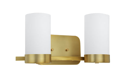 Revis 2-Light Gold Dimmable Bathroom Vanity Light