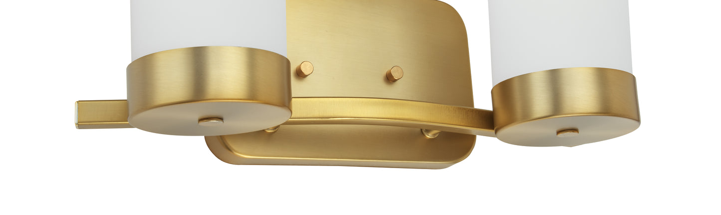 Revis 2-Light Gold Dimmable Bathroom Vanity Light